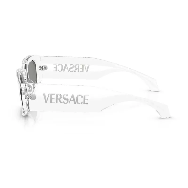 Versace óculos de sol unissexo VE4489U1488V preto/cinzento-escuro 55-18-140