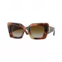 Burberry BE4344-3316T5 óculos de sol de mulher Cat-Eye, armação Havana, lentes castanhas gradiente, 51/20/140 mm