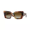 Burberry BE4344-3316T5 óculos de sol de mulher Cat-Eye, armação Havana, lentes castanhas gradiente, 51/20/140 mm