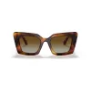 Burberry BE4344-3316T5 óculos de sol de mulher Cat-Eye, armação Havana, lentes castanhas gradiente, 51/20/140 mm