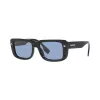 Burberry BE4376U300172 óculos de sol de homem, quadrados, armação preta, lentes cinzento-escuro, 55mm