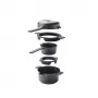 Brabantia All-in-One Conjunto de panelas e frigideiras, preto