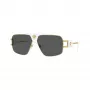 Versace VE2251-147187 óculos de sol de homem Pilot, armação Gunmetal, lentes cinzentas, 63/12/145 mm
