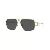 Versace VE2251-147187 óculos de sol de homem Pilot, armação Gunmetal, lentes cinzentas, 63/12/145 mm