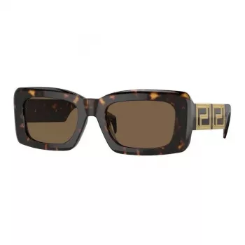 Versace VE4444U10873 óculos de sol de mulher, armação Havana, lentes castanhas gradiente, 54/21/140 mm