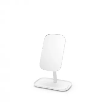 Espelho de parede com prateleira BRABANTIA ReNew, branco