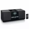 Micro-sistema de música Lenco MC-030BK com Bluetooth, CD, rádio FM, USB, AUX, preto