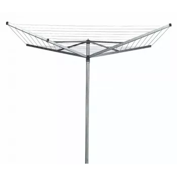 Estendal rotativo Brabantia Topspinner 40m, 4 braços, Metallic Grey