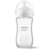 Biberão de vidro Philips AVENT Natural Response 240 ml, tetina Medium Flow, 1m+