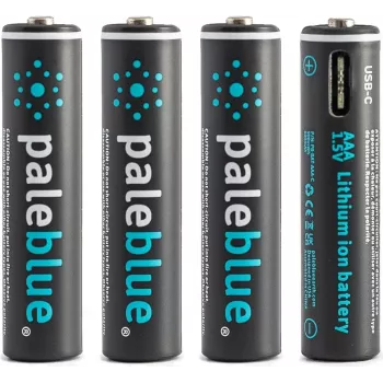 Pilha AAA de iões de lítio recarregável por USB-C Pale Blue PB-AAA-C