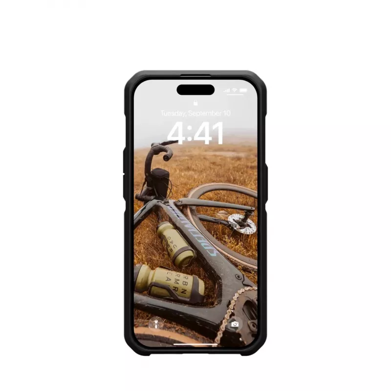 Capa MagSafe UAG Metropolis LT para iPhone 15 Pro – fibra de aramida, preta