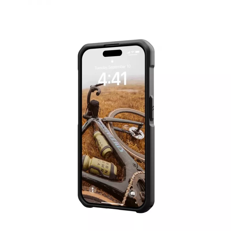 Capa MagSafe UAG Metropolis LT para iPhone 15 Pro – fibra de aramida, preta