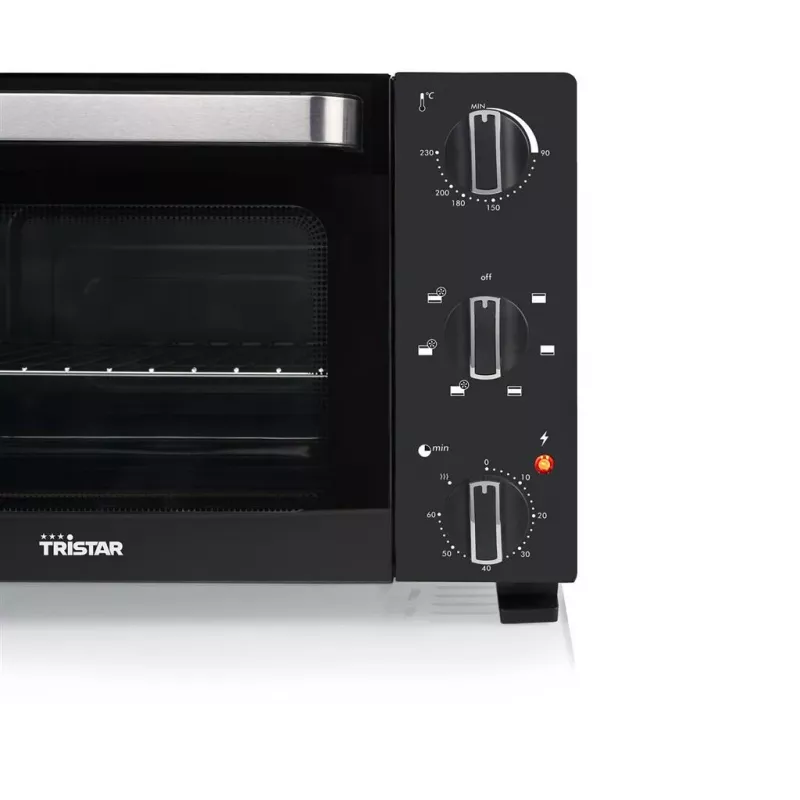 Mini-forno Tristar OV-3652 com temporizador, luz de controlo e função de convecção, 20 L