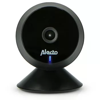 Intercomunicador de vídeo digital para bebé Alecto SMARTBABY5BK, 2,4 GHz FHSS, LCD colorido 2,4 polegadas, visão noturna, função intercomunicador, sensor de temperatura, canções de embalar, VOX, preto
