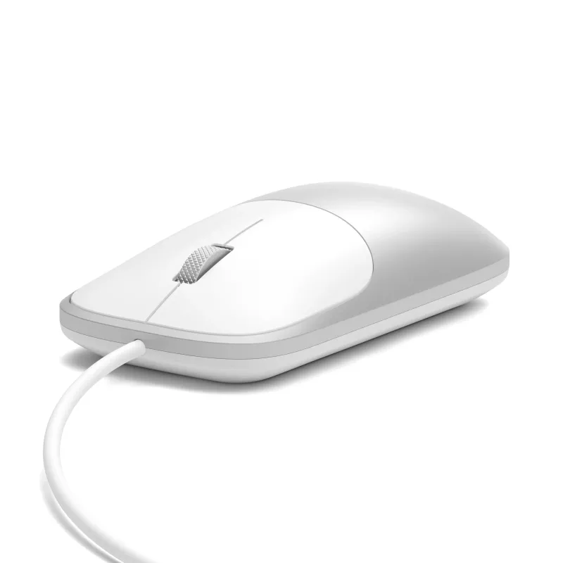 Rato com fio Satechi Slim LX, prateado