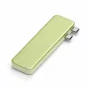 Satechi USB-C Snap Hub – Adaptador multiporta com HDMI 4K, USB 5Gbps, leitor de cartões, 45W PD (Citrus)