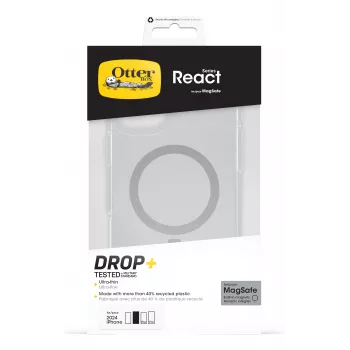 Capa OtterBox React MagSafe para Apple iPhone 16 Plus - transparente