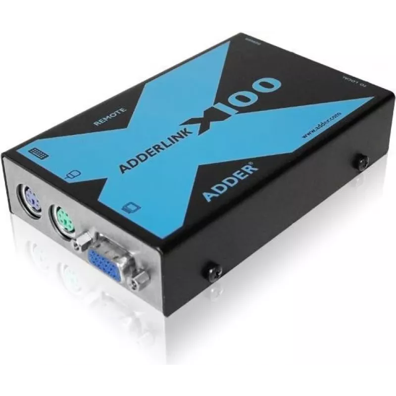 Conjunto extensor KVM VGA USB Adder Adderlink X100 sobre CAT até 100 metros (X100-USB/P-IEC)