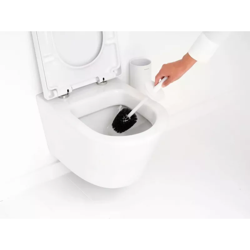 Escova de sanita com suporte Brabantia ReNew, Mineral White