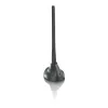 PHILIPS SDV5100/12 Antena de Televisão Interior com Amplificação de 18 dB, UHF/VHF/FM, Preto