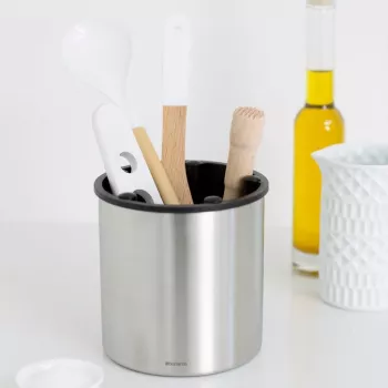 Brabantia Profile Line Suporte para Utensílios de Cozinha, Aço Inoxidável Escovado