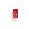 LEKUE Forma de Gelo Coração com Tampa, Vermelho, 18 Células, Silicone Platina