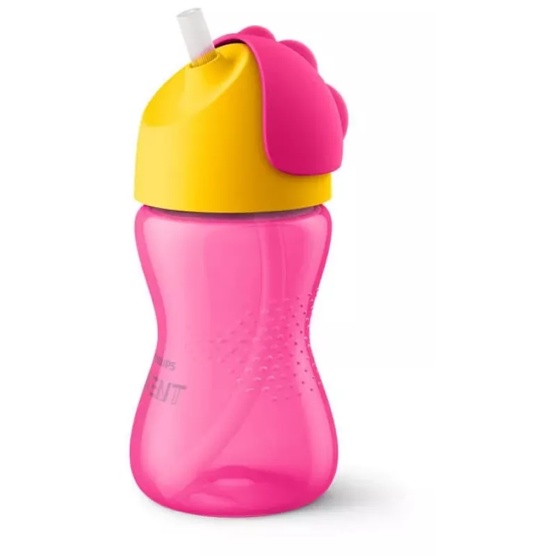 Philips Avent Copo com Palhinha Flexível, 300 ml, 12m+, Rosa