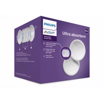 Discos de amamentação descartáveis Philips Avent SCF254/61 (pack de 60)