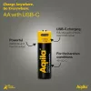 Pilhas AA recarregáveis de iões de lítio AQIILA USB-C, 1,2V, pack de 4 (AQ200AA367C4)
