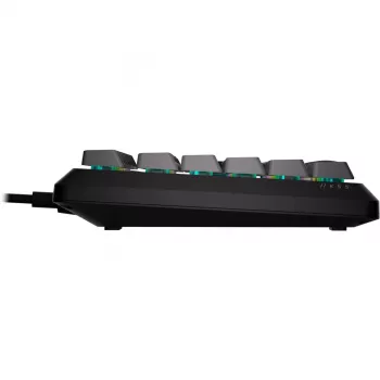 Teclado gaming de membrana CORSAIR K55 Core RGB, RGB dinâmico de 3 zonas, 6 teclas de macro, apoio de mãos removível, USB com fio, Preto/Cinzento