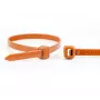 Abraçadeiras de nylon WKK castanhas 200 x 3,6 mm, pack de 100 110124171