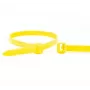 Abraçadeiras de nylon WKK amarelas 100 x 2,5 mm, pack de 100 11032471