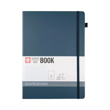 Caderno Sakura DIN A4 quadriculado, capa dura azul-índigo escuro, 160 páginas, 1 unidade (94156805)