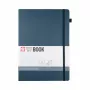 Caderno Sakura DIN A4 quadriculado, capa dura azul-índigo escuro, 160 páginas, 1 unidade (94156805)
