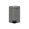 Balde do lixo com pedal Brabantia NewIcon 5L, Mineral Concrete Grey