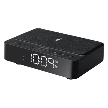 Despertador digital AIWA CR-30/BK com visor LED, rádio FM/PLL, preto