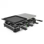 Raclette Tristar RA-2747 com revestimento antiaderente, luz de controlo, função grelhador, preto, pedra
