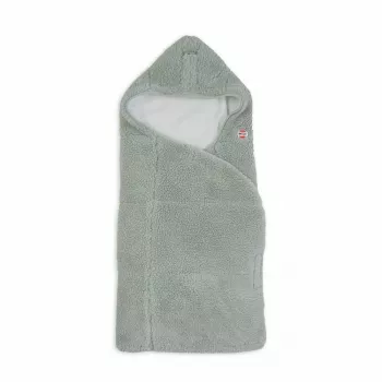 Manta de bebé Lodger WPT 109 Wrapper Teddy Silk Touch, creme