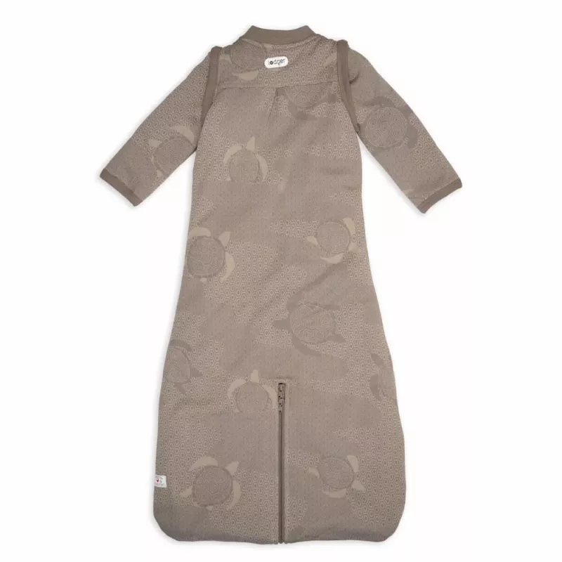 Saco de dormir de bebé Lodger Hopper Matcha Turtle com mangas removíveis, Buffalo, 68/80