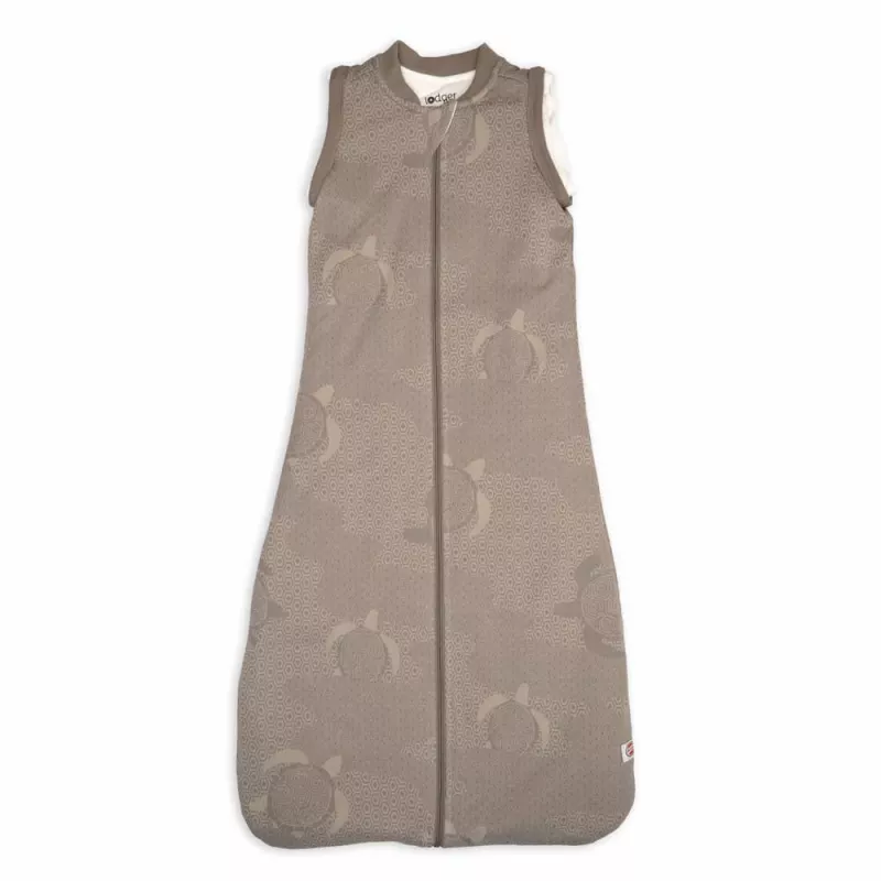 Saco de dormir de bebé Lodger Hopper Matcha Turtle com mangas removíveis, Buffalo, 68/80