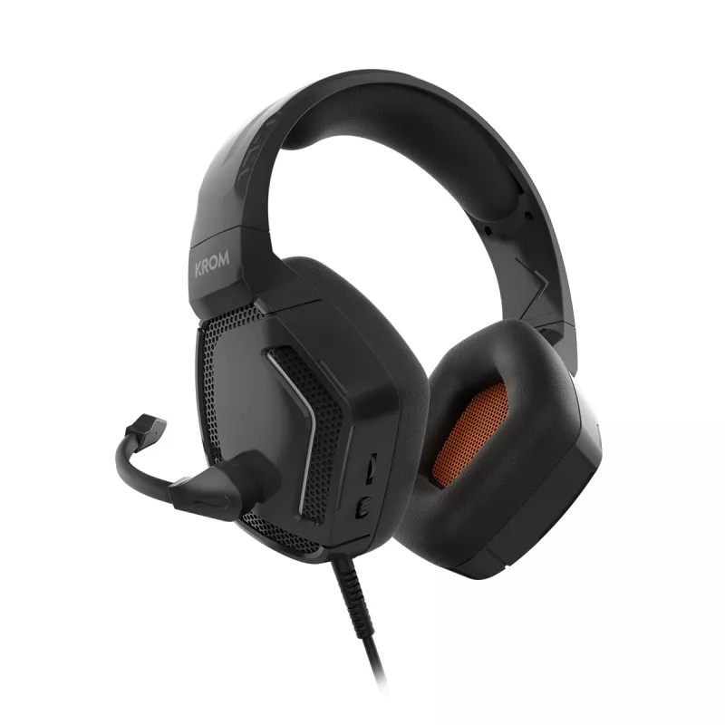 Headset de gaming com fios KROM KOPA PRO - preto NXKROMKOPAPRO