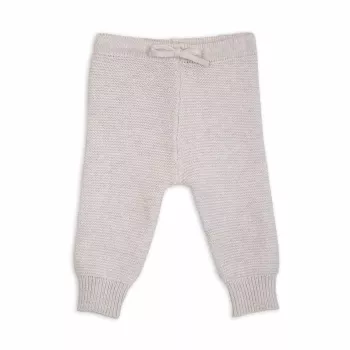 Lodger Jooger calças de bebé em malha de merino, Birch, tamanho 62