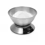 Tristar KW-2453 balança de cozinha digital com taça de aço inoxidável, capacidade 5 kg, precisão 1 g, ecrã LCD, função tara, prateado