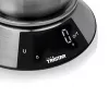 Tristar KW-2453 balança de cozinha digital com taça de aço inoxidável, capacidade 5 kg, precisão 1 g, ecrã LCD, função tara, prateado