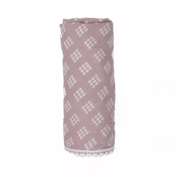 Lodger Swaddle Tribe manta de enfaixar em musselina 120x120 cm rosa