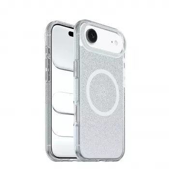 OtterBox React Series capa para Apple iPhone 15 Pro Max – Stardust (transparente com brilho), compatível com MagSafe 77-99279