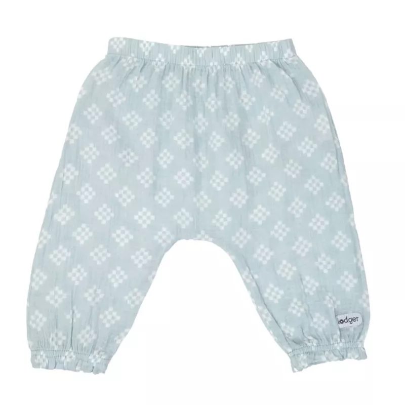 Lodger Hipster Tribe Musselin Calças baby hipster, Ice Flow, 62 cm