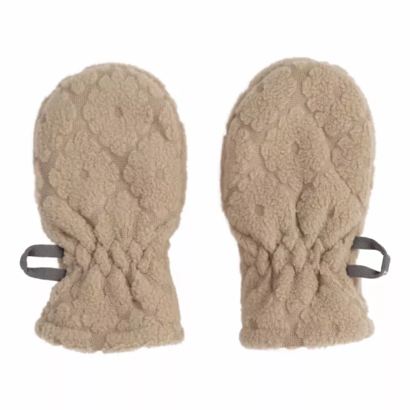 Lodger Mittens Folklore Fleece Luvas para bebé, Bege, 12-24 meses