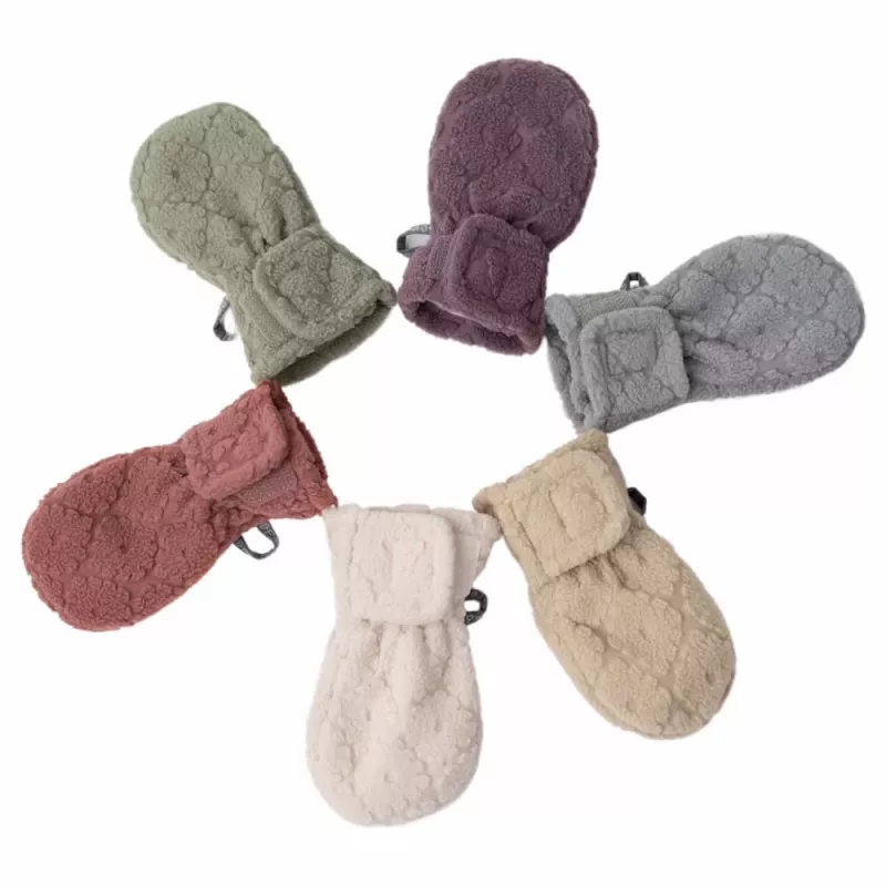 Lodger Mittens Folklore Fleece Luvas para bebé, Bege, 12-24 meses
