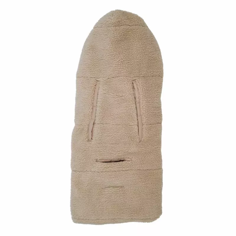 Lodger WPT 630 Teddy Saco de dormir, Bege, 100x100 cm, Fleece